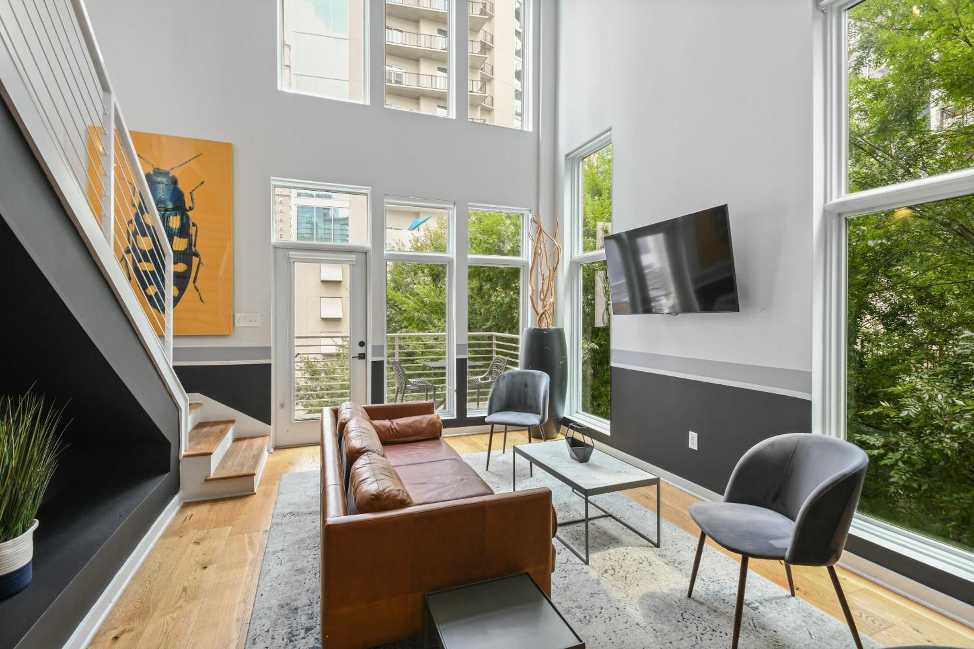 Stupendous Heart Of Piedmont Park Two Story Loft Apartment Atlanta Exterior photo